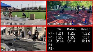 Tia vs Katrin vs Kristin  NASTY NANCY 2020 CrossFit Games [upl. by Espy]