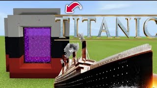 PORTAL TO TITANIC MINECRAFT VISION [upl. by Levona]