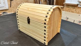 Making A Wooden Box  Wooden Chest  Ahşap Kutu Yapımı  Woodworking Projects Diy [upl. by Lohrman]