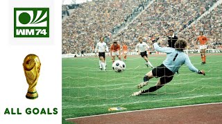 FIFA World Cup 1974  All Goals [upl. by Rednijar]