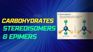 Carbohydrates  Stereoisomers  Epimers  DrRaniSDharan [upl. by Brodench]