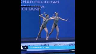 FEMBACHER  JKARB GER  Onland Performance  Artistic Swimming 2024 shorts sports [upl. by Ahsoyek]