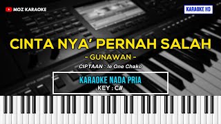 CINTA NYA PERNAH SALAH  NADA PRIA  KARAOKE POP MANADO  FREE MIDI  KARAOKE HD  MOZ KARAOKE [upl. by Kellene]