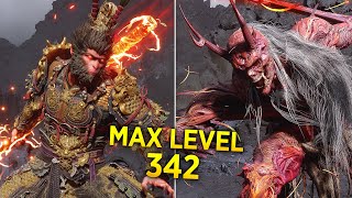 Black Myth Wukong  MAX LEVEL 342 vs Bosses No Damage Chapter 5 [upl. by Akinirt]