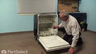 Dishwasher Repair  Replacing the Detergent amp Rinse Dispenser with Cap Frigidaire Part  154574401 [upl. by Aker911]