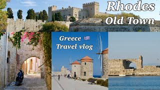 Rhodes walking tour  Medieval town of Rhodes must see  Rhodes old town Greece 🇬🇷 travel vlog Ep2 [upl. by Studner]