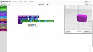BlocksCAD Training Video Using Loops Part 1 [upl. by Magel]