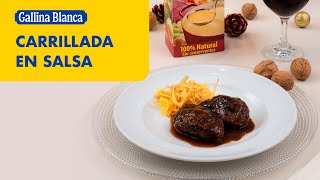 Carrillada en salsa Deliciosa receta fácil y rápida ¡Pruébala 🐷🍷  Recetas Gallina Blanca [upl. by Gilead]