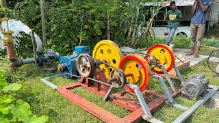 How to Make 220volt Free Energy 10Kw Generator With Wheels 3HP Water Pump at Home For Lifetime [upl. by Lambrecht]