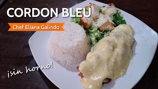 Receta de CORDON BLUE de Pollo con Jamón y Queso  ensalada CÉSAR [upl. by Anitsej]