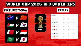 World Cup 2026 Qualification 🔴 AFC Qualifiers Fixtures Round 3 Bahrain vs Indonesia • Table standing [upl. by Dazhehs]