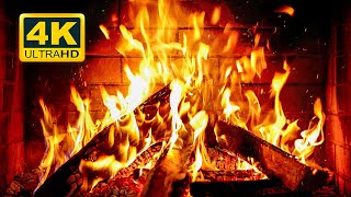 🔥 Cozy Fireplace 4K 12 HOURS Fireplace with Crackling Fire Sounds Crackling Fireplace 4K [upl. by Loseff]