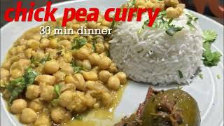 QUICK MEAL CHICK PEA CURRY CHANA MASALA HIGH PROTEIN MEAL CHICK PEA MEAL [upl. by Enailil]