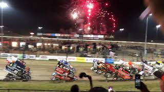 4 Wide Salute for 2018 Kings Royal at Eldora [upl. by Ayamat372]