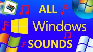 ALL MICROSOFT WINDOWS SOUNDS WINDOWS 110 [upl. by Koziel]