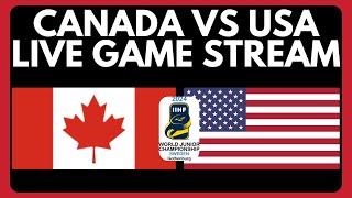 🔴 Canada vs USA World Juniors LIVE  IIHF World Juniors 2024 Pre Tournament Hockey Game Live Stream [upl. by Hedvig]