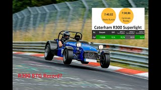 BTG 740  Caterham R300 Superlight  Nürburgring Nordschleife  R300K Lap Record [upl. by Sherborne986]