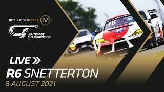 LIVE  British GT  Snetterton  R6 [upl. by Tnilf]