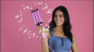 ¿CÓMO RIZAR EL CABELLO REVIEW  RIZADORA 3 TUBOS [upl. by Marou]