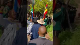 Museveni pays homage to the Heroes and Martyrs of the anticolonial struggle in South Africa 🇿🇦 [upl. by Gilda276]