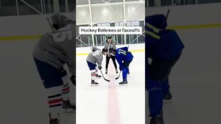 Hockey Refs At Faceoffs🤣 hockey hockeyvideos nhl ref referee sports relatable hockeyfans [upl. by Urial]