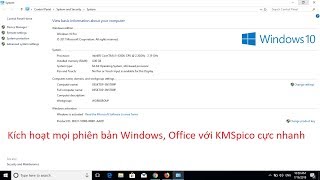 Cách dùng KMSpico active Windows Office mọi phiên bản mới nhất 2018 [upl. by Sirac11]