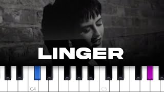 The Cranberries  Linger piano tutorial [upl. by Onileva]