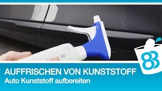 Auffrischen von KunststoffOberflächen  Auto Kunststoff aufbereiten mit Koch Chemie Plast Star [upl. by Iloj]