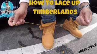 HOW TO LACE TIMBERLANDS [upl. by Arriaet]