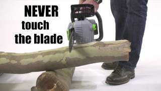 Proper Ergonomics for the EGO Power Chain Saw [upl. by Ahseyi]