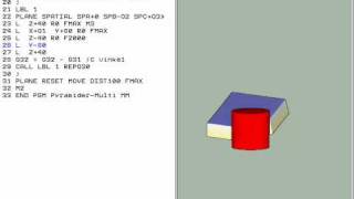 PyramiderMulti TNC530 Valter Isander 2010 motion 5axis CNC program [upl. by Nylidnam]