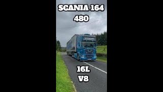 SCANIA 164 480 V8 SOUND [upl. by Atiken760]