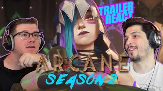 ARCANE Season 2 TRAILER REACT [upl. by Jesselyn]