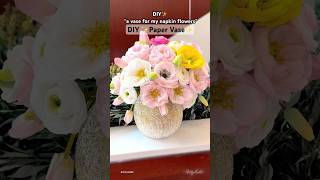 How to make a vase using paper and balloon  A vase for handmade paper flowers [upl. by Krystle]