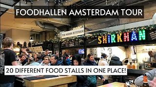 FOODHALLEN AMSTERDAM TOUR  WalkThrough Upscale Food Court  World Street Food  Foodie MustVisit [upl. by Nottage]