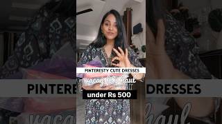 Myntra Vacay dresses under ₹ 500 myntrahaul dresses summerdress haul viral shorts [upl. by Anelec]