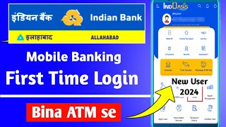 Indian Bank mobile banking registration Without atm card 2024  indian bank mobile banking [upl. by Flore592]