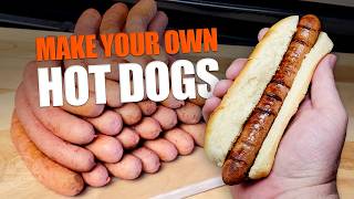 Making Hot Dogs from Scratch  How to Make Natural Casing Hot Dogs at Home [upl. by Inajna]