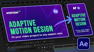 ADAPTIVE MOTION DESIGN  Free Plugin for After Effects I made it using ChatGPT [upl. by Derry]