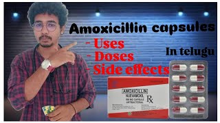 Amoxicillin capsules complete details in Telugu by Dr Mukesh health viralvideo knowledge [upl. by Nonnair549]