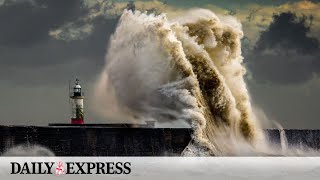 UK storm alert New maps track Storm Agnes as she batters UK [upl. by Wichern544]