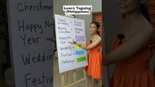 HOLIDAYS IN TAGALOG  PHILIPPINES LANGUAGE LESSON [upl. by Eanej701]