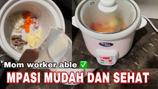 CARA MUDAH MEMASAK MPASI  SLOW COOKER BABY SAFE [upl. by Palm]