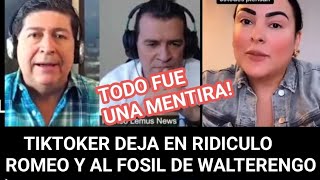 Tiktoker desmiente a Romeo Lemus al fosil walterengo y a Nayib Bukele quotaca no hay calidad de vida [upl. by Lliw369]