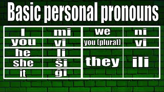 Esperanto Personal pronouns [upl. by Attenad476]