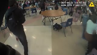 CCSD Police release bodycam video of lunchroom fight at Palo Verde HS [upl. by Perreault]