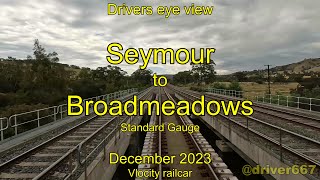 Drivers eye view Seymour to Broadmeadows SG Dec 2023 [upl. by Clerc]