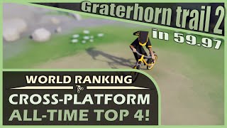 Graterhorn trail 2 in 5997  Alltime World top 4  Lonely Mountains Downhill Speedrun [upl. by Ahsihat477]