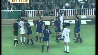 Barcelona v Leeds 1975 European Cup SemiFinal  2nd Leg [upl. by Acinnad887]