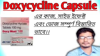 Doxycycline capsule full review in Bengali। Doxy 100। Doxicip 100। Vibramycin capsule 100। [upl. by Koffler]